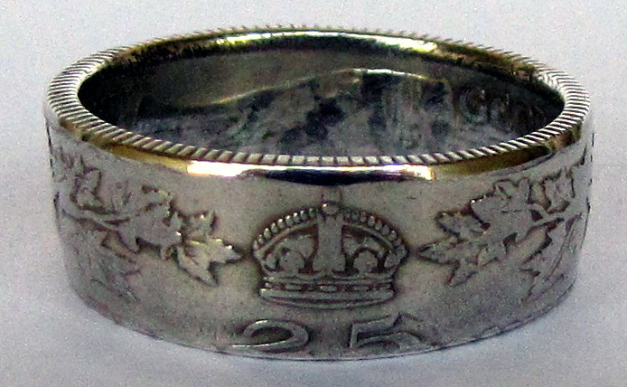 Canadian coin ring